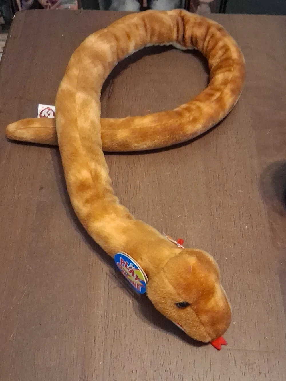 TY Plush Snake  Neck Plush Toy - Brown
